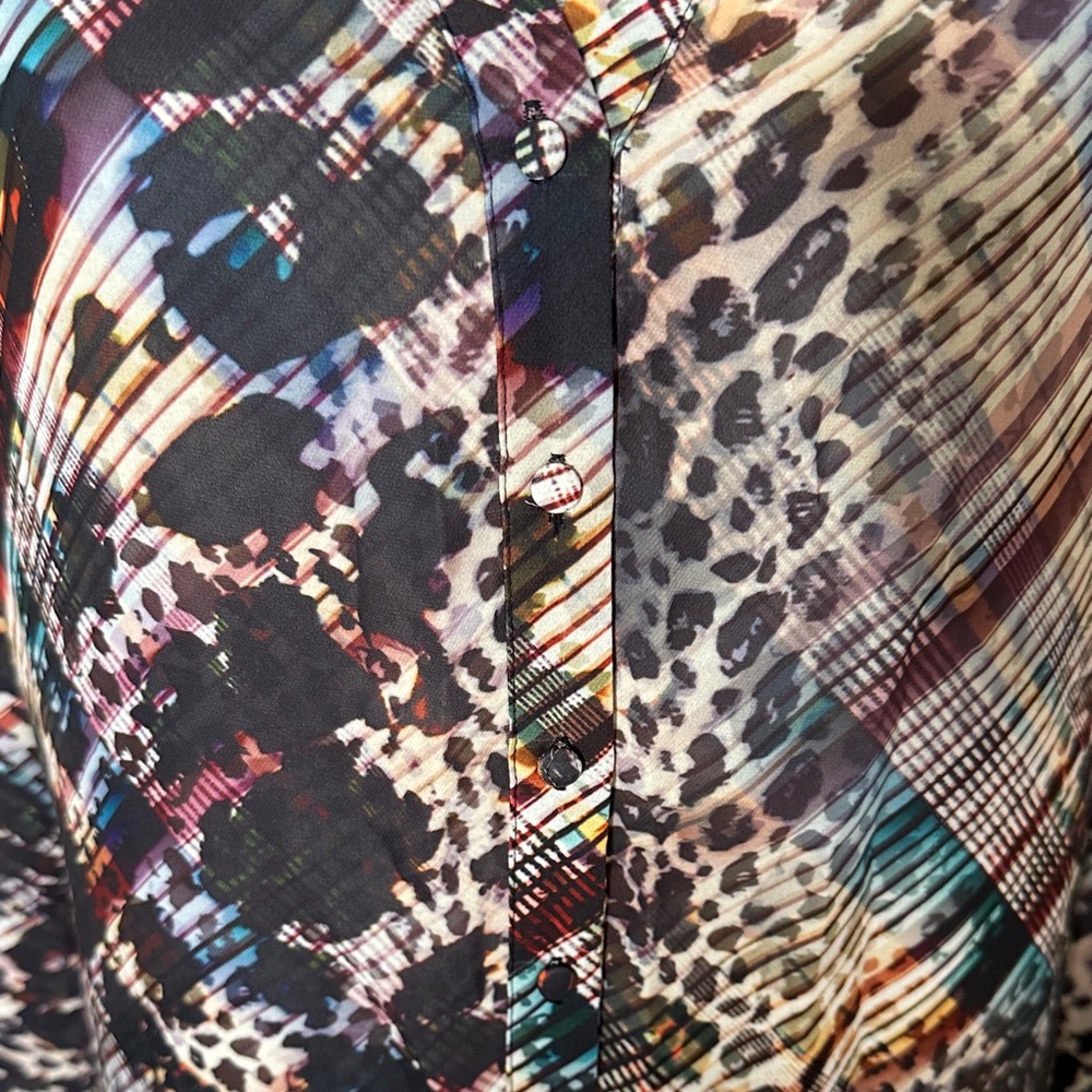 Bebe Multicolor Patterned Blouse - Picture 2 of 3